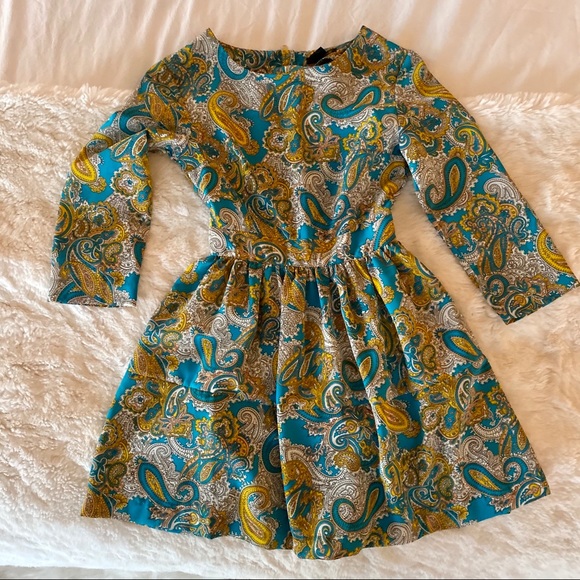 H&M Paisley Print Babydoll Dress Size 2 - Picture 8 of 9